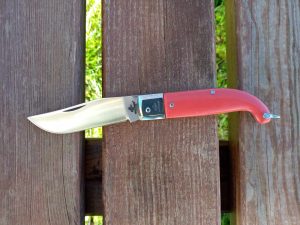 Tradizionale coltello Scarperia  manico in ABS rosso 17.5 cm - 0595/R506-1