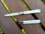 Tradizionale coltello Sfilato manico ABS bianco testina inox 21 cm - 0436B