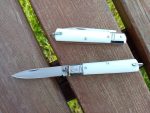 Tradizionale coltello Sfilato manico ABS bianco testina inox 15 cm - 0433B