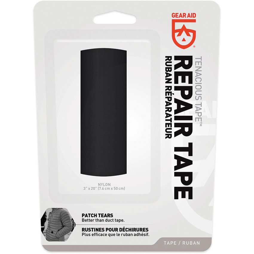 Nastro adesivo nero Gear Aid MCN10689 Tenacious Tape 7.6cm x 50cm - immagine 2