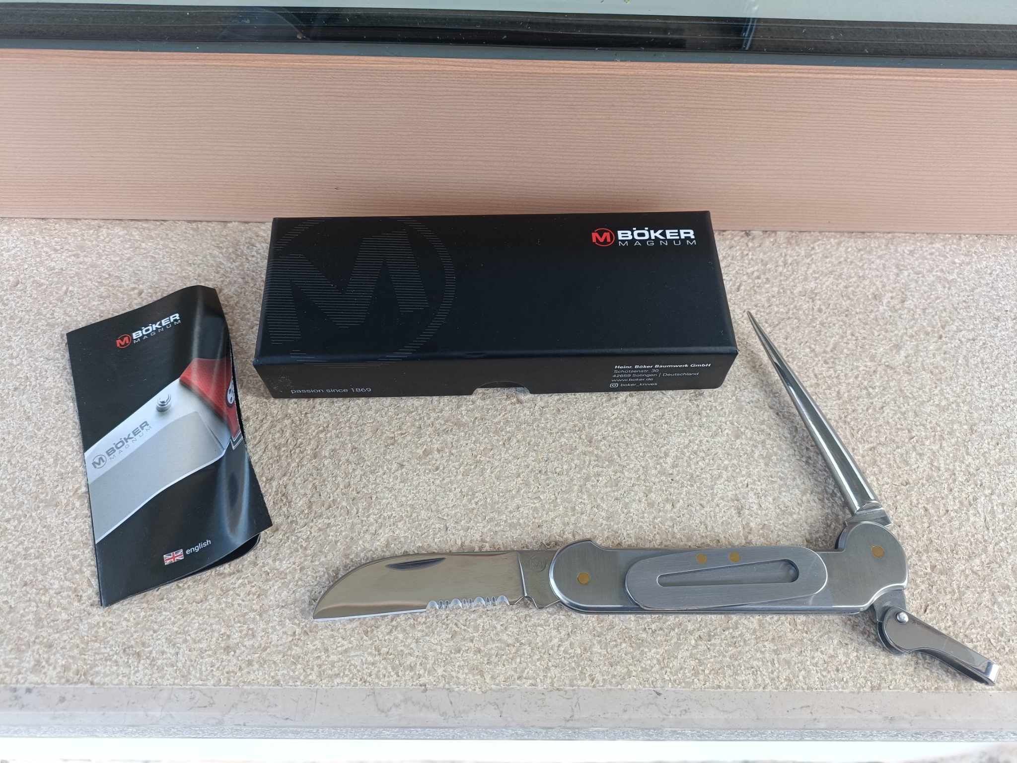Boker Magnum Coltello da barca BOM01SC725 Catamaran Sailors Knife