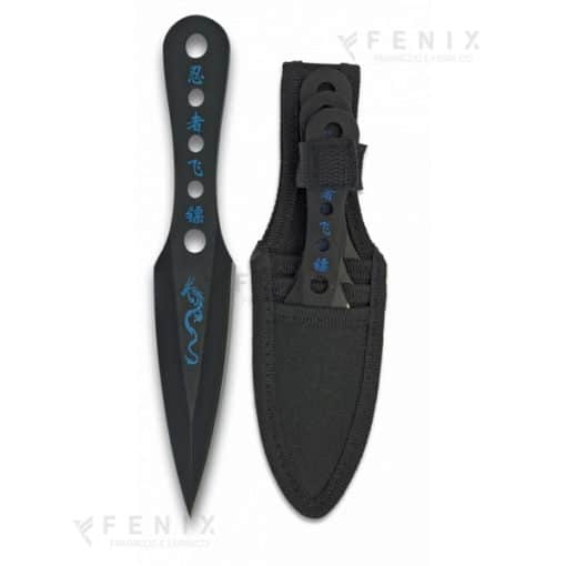 Set 3 coltelli lancio BLUE DRAGON 32037 - COD: 5637.32037