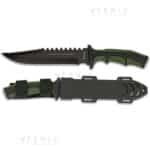 Pugnale SOLDIER manico gomma lama 19,5cm 32405 - COD: 5637.32405