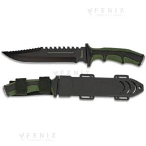 Pugnale SOLDIER manico gomma lama 19,5cm 32405 - COD: 5637.32405