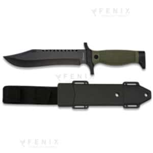 Pugnale Black Bear manico gomma lama 12cm 32467 - COD: 5637.32467