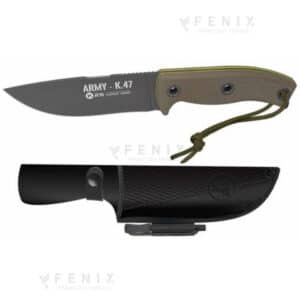 FAVOLOSO Coltello lama fissa K25 ARMY K-47 lama 13cm COD. 32620