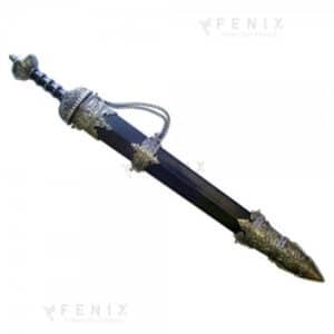 Daga romana fodero nero con espositore P648B - COD: 5667.0425