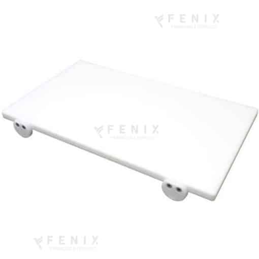 Tagliere bianco 40x30x2 con fermi COD: 5170.403020