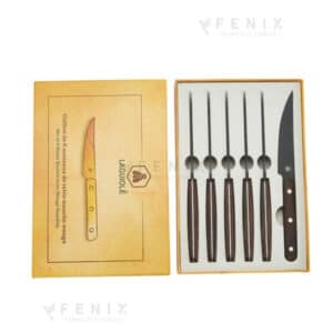 Set 6 colt. bistecca Laguiole Wengè lama 11,5cm  COD: 5279.8479