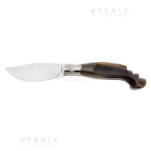 Coltello Scuoio mammut Monni in corno testina bulinata 20cm art. 63 COD: 5583.0720