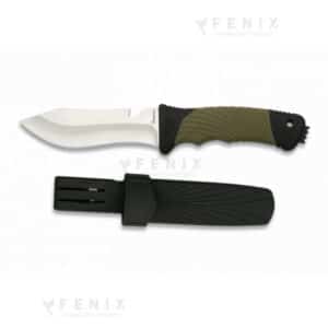 Pugnale manico gomma lama 12cm 32340