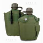 Borraccia plastica LT 1 con fod. verde R33012