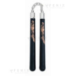 Nunchaku in gomma dura con catena R50102
