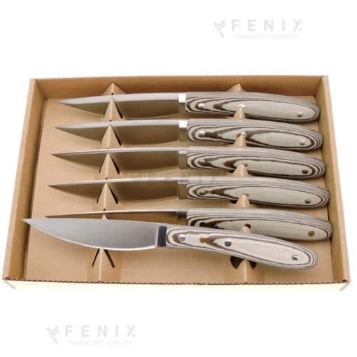 Set 6 coltelli da bistecca pattada paperstone 21cm cf cartone COD: 5572.0951