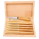 Set 6 coltelli da bistecca pattada Olivo 21cm conf. legno COD: 5572.0952
